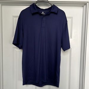Rorie Whelan Golf White Polo Shirt - Medium - Navy